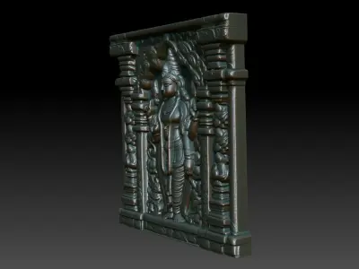 Indian Temple Wall basrelief 17 240614 3D print model