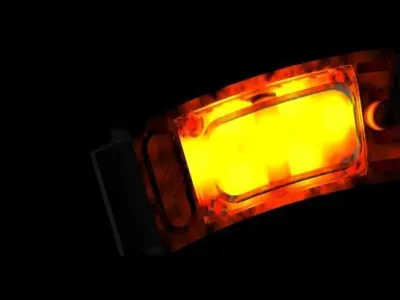 Woog orange led light Free 3D model
