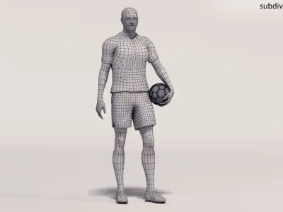  Male Soccer Player Animated HQ 