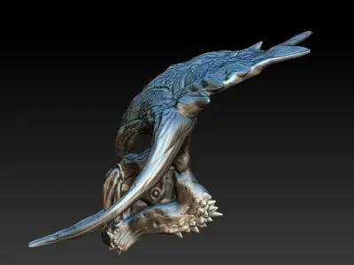 Predator minotaur Bio mask 3D model