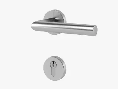 Door Handle and Lock 3D model