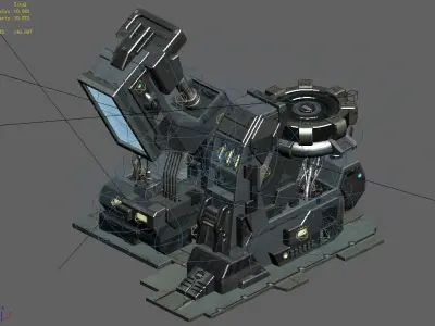 Machinery - Spacecraft - Functional Objects 019 3D model