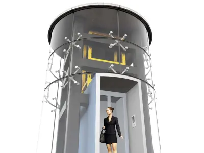 Elevator Unit 04 Low-poly 3D model