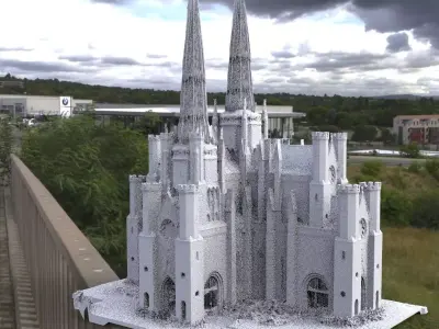 Victorian architecture 2 Cathedral 3D 3D model