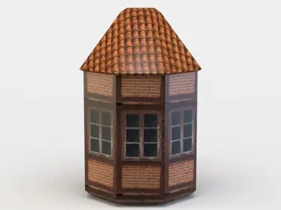 House oriel Low-poly 3D model