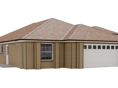 House-015 Low Poly 3D model