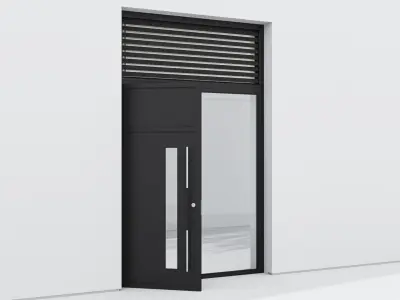 Aluminium door 94 3D model