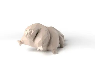 Tardigrade Low Poligonal 3D model