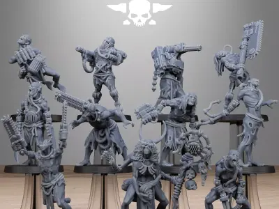 Techno Savanger Necromants 3D print model