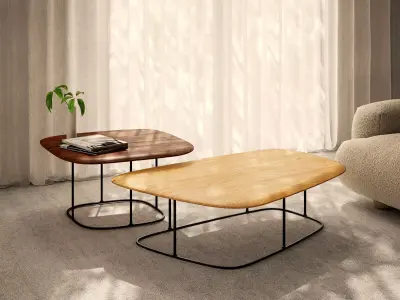 Ten Living Tables 3D model