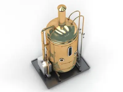 Brewing Copper Set 3D model