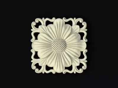 rosette dekor 3D model 31