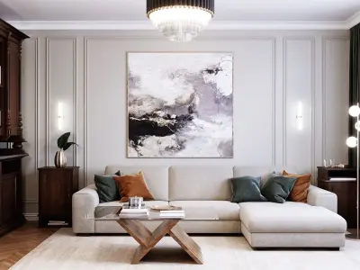 LIVING ROOM INTERIOR 3D model