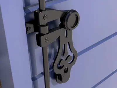 Exterior Aluminium Shutter 3D model