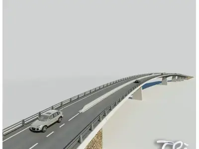 ROADWAY BRIDGE 3D model