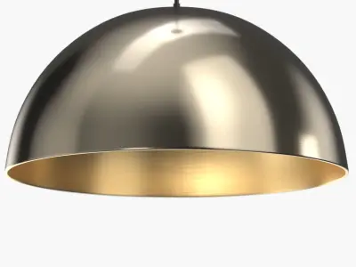 Dome Collection One-Light LED Pendant 3D model