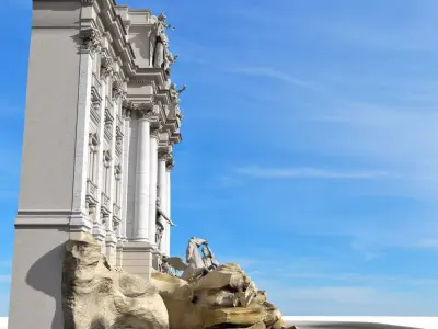  Trevi Fountain Facade 