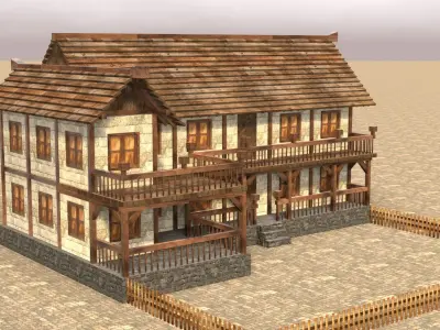 Comprehensive Low Poly Medieval Architecture Asset Collection Low-poly 3D model
