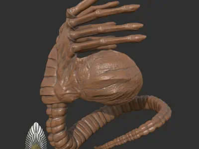 Aliens Romulus Face Hugger 3D DIGITAL DOWNLOAD 3D print model
