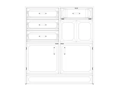 commode 21 Low-poly 3D model