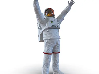 Extravehicular Mobility Unit without Visor Rigged for Cinema 4D 