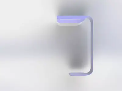 Table Lamp with Sheet Metal 3D model