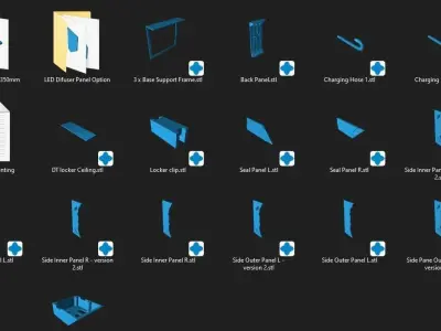 Dark Trooper Storage Locker Unit One12 Scale STL Files 3D print model