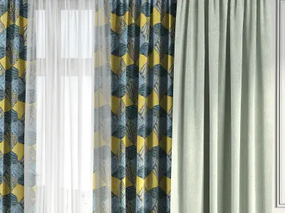 Curtain Set 169 3D model