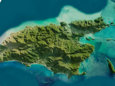 Ko Chang island full 3d model terrain 3D model