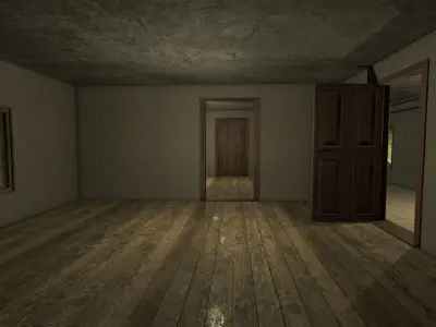 Brick Farmhouse Low-poly 3D model