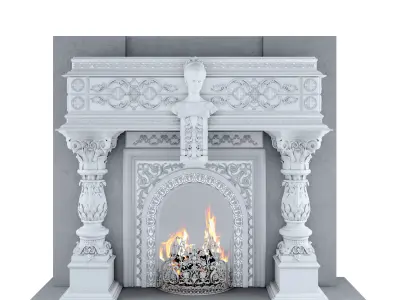 Fire place 02 3D model