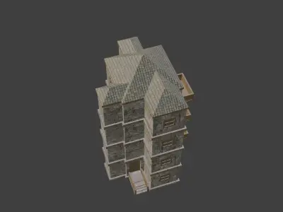 House Model 93 Low-poly 3D model