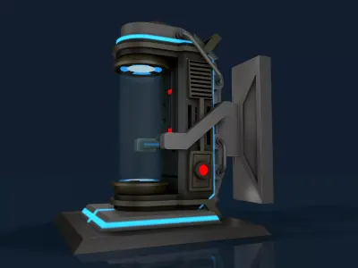 Sci Fi Liquid Container 3D model