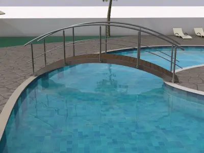 Camp swimming pool 3D model