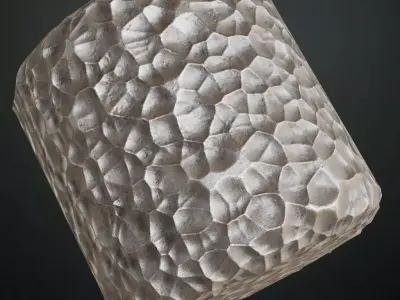 Dirty Hammered Metal PBR Seamless Texture