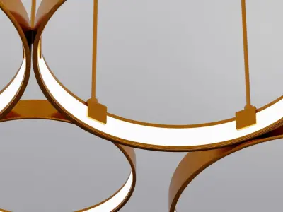 Circle lamp Free 3D model