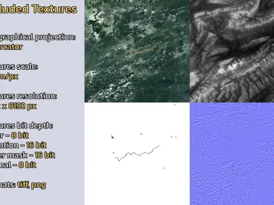 Zhangjiajie China City Landscape 3D Model 3D model