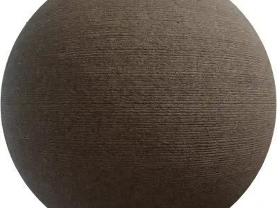 Horizontal Striated Brushed Concrete Floor PBR Texture Texture