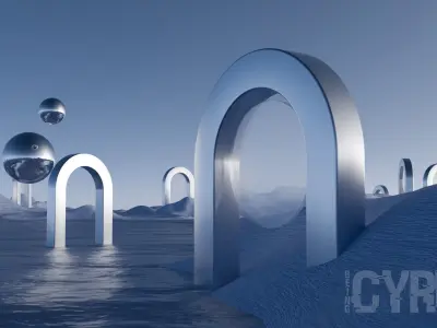 Surreal Landscape Design 3D model