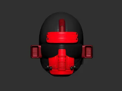 helmet high poly sculpt 3d printable  3D model 99