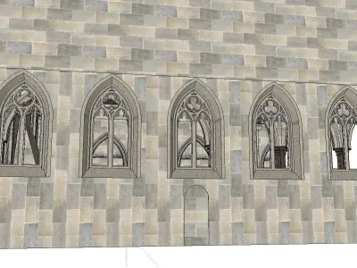 Architecture-Religion-God-Culture-Temple-0248 gothic church w... 3D model