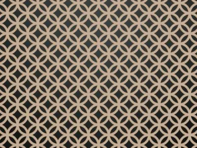 Perforated Circle Brass PBR Seamless Texture
