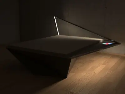 deconstruction bed 3D model