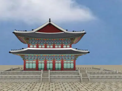  Geunjeongjeon Hall in Gyeongbokgung Palace OF KOREA 