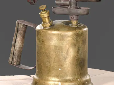 Blow torch Low-poly 3D model