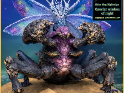 Elden Ring Nightreign Gnoster Wisdom of Night 3D print model