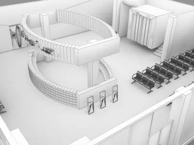 Hospital Floor 3D model