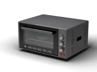 Kitchen mini oven 3D model