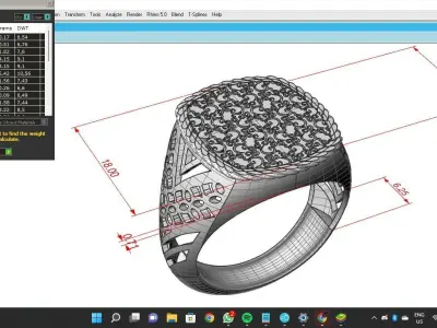elegance ring 3D print model
