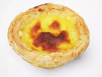 Egg Tart - Photorealistic Scan Low-poly 3D model